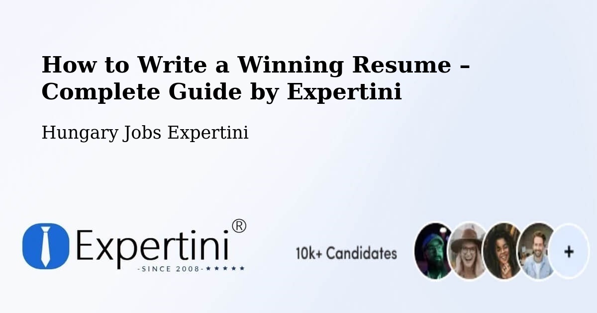 Resume Writing Guide for Job Seekers – Súr - Súr, Hungary Jobs Expertini